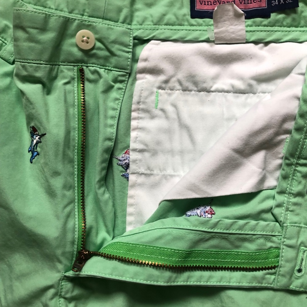 Vineyard Vines Green Club Pants 34 - Picture 7 of 7